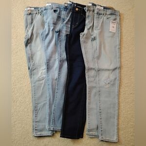 NWT & VGUC Levi's Girls Signature Light and Dark Blue Skinny Jeans - Size 14 Reg
